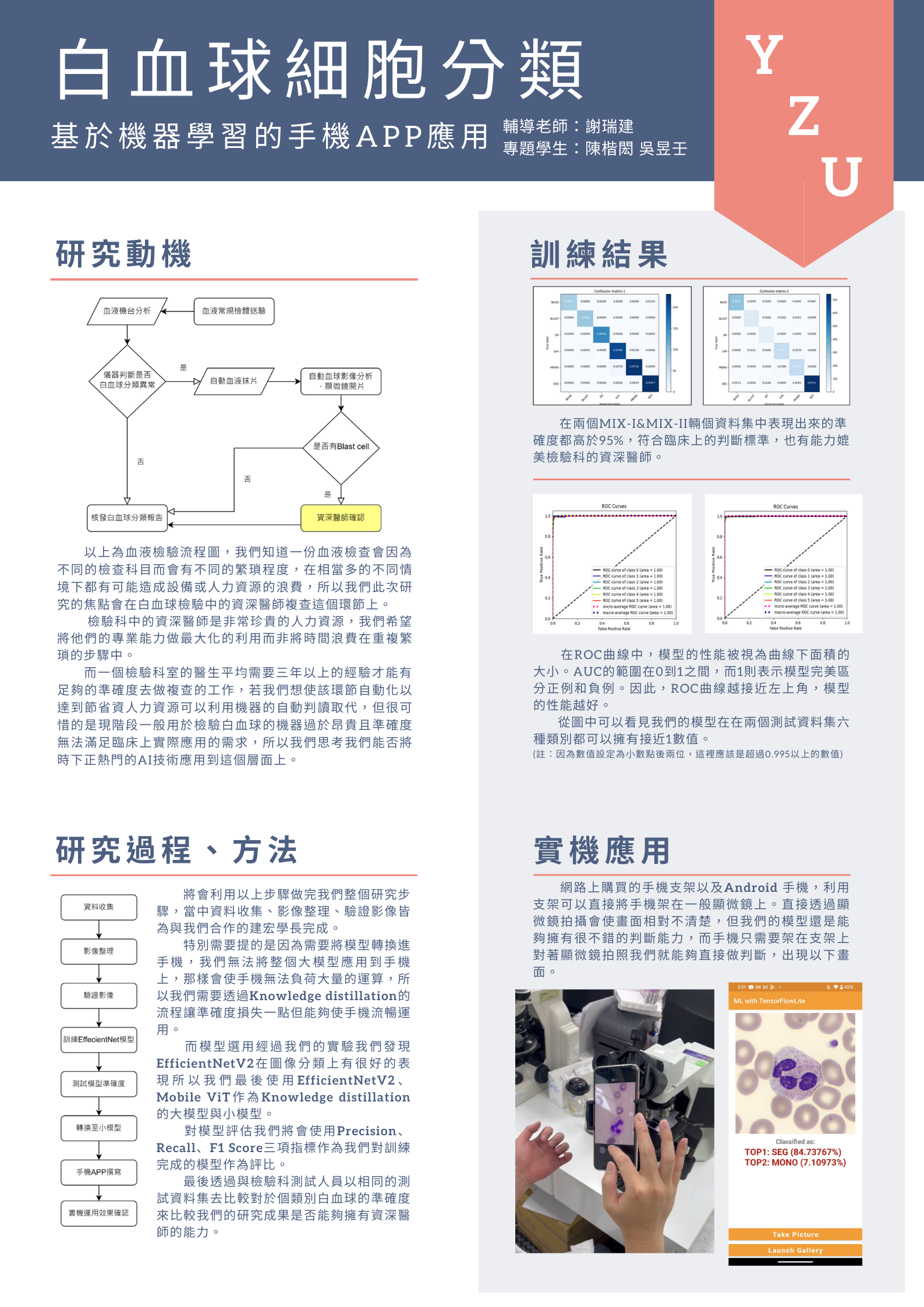 白血球細胞分類：基於機器學習的手機App應用